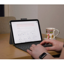 „Logitech Combo Touch“, skirta „iPad 10.9“, pilka