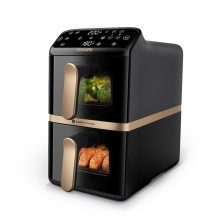 „Philips 4000“ serijos dviejų stekų „Airfryer“ su vertikaliu krepšeliu, 10 l, dviguba atskira, 2750 W, karšto oro gruzdi