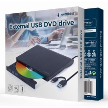 DVD RW USB3 / USB-C 8X EXT RTL / BLACK DVD-USB-031 GEMBIRD