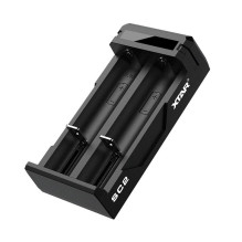 Įkroviklis - Li-ion 18650 USB-C Dvigubas Su LED Indikatoriais