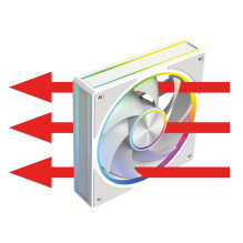 MODECOM VOLCANO LOOP 120 ARGB ventiliatorius, baltas
