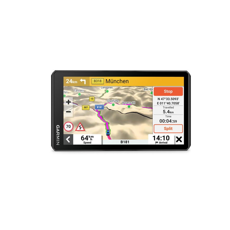 „Garmin ZUMO XT2 MT-S“ navigacijos įrenginys, nešiojamas / fiksuotas, 15,2 cm (6 colių) jutiklinis ekranas, 340 g, juoda