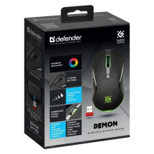 BELAIDĖ PELĖ DEFENDER DEMON GM-534 RF 3200DPI 6P