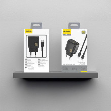 „Dudao A27PCEU PD“ 30 W „GaN USB-C“ sieninis įkroviklis su USB-C laidu – juodas