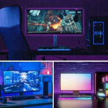 Vention RGB FPC LED strip with remote control, 5V, 5m