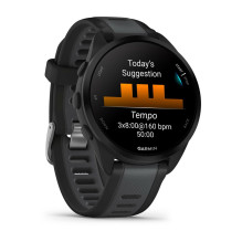 „Garmin Forerunner 165 Music“ 3,05 cm (1,2 colio) AMOLED 43 mm Skaitmeninis 390 x 390 pikselių Jutiklinis ekranas Juoda 