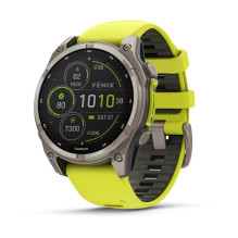 „Garmin fenix 8“ 3,3 cm (1,3 colio) 47 mm Skaitmeninis 260 x 260 pikselių Jutiklinis ekranas Titano spalvos „Wi-Fi“ GPS 