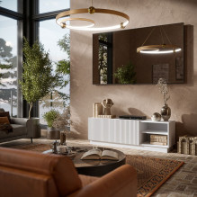 Cama LIVERTI TV spintelė 150x42x48 balta