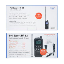Portable CB radio station PNI Escort HP 82, multi standard, 4W, 12V, AM-FM, NRC, Dual Watch, Roger Beep, adjustable ASQ Portable CB radio station PNI Escort HP 82, multi standard, 4W, 12V, AM-FM, NRC, Dual Watch, Roger Beep, adjustable ASQ