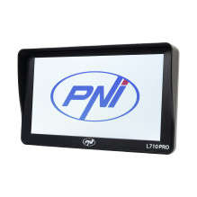 PNI L710 PRO GPS navigation system with sun visor, 7 inch, 800 MHz, 256MB DDR, 16GB internal memory, FM transmitter, wit