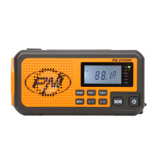 Nešiojamasis radijas PNI DYN300, su dinamo, saulės įkrovimu, žibintuvėliu, 4000 mAh išorine baterija, SOS, oranžinis Nešiojamasis radijas PNI DYN300, su dinamo, saulės įkrovimu, žibintuvėliu, 4000 mAh išorine baterija, SOS, oranžinis