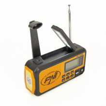 Portable radio PNI DYN300, with dynamo, solar charge, flashlight, powerbank 4000 mAh, SOS, orange Portable radio PNI DYN300, with dynamo, solar charge, flashlight, powerbank 4000 mAh, SOS, orange
