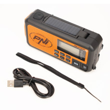 Portable radio PNI DYN300, with dynamo, solar charge, flashlight, powerbank 4000 mAh, SOS, orange Portable radio PNI DYN300, with dynamo, solar charge, flashlight, powerbank 4000 mAh, SOS, orange