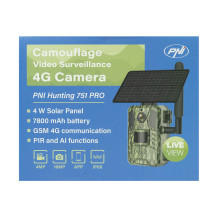 PNI Hunting 751 PRO maskuojanti vaizdo stebėjimo kamera, 16MP, 4G LTE, GPS, naktinio matymo funkcija, nematomi šviesos d