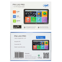 PNI L512 PRO GPS navigation system with sun visor, 7 inch, 800 MHz, 512MB DDR, 16GB internal memory, FM transmitter PNI L512 PRO GPS navigation system with sun visor, 7 inch, 800 MHz, 512MB DDR, 16GB internal memory, FM transmitter