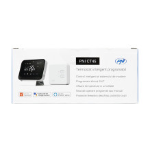 Smart thermostat PNI CT45 wireless, with WiFi, Internet control, for heating plants, TuyaSmart APP