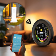 BLAUPUNKT WS35BK APP WEATHER STATION, BLACK