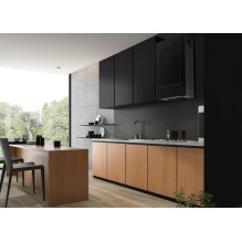 AKPO WK-12 Carmen black semi-matt T800 linear LED cooker hood