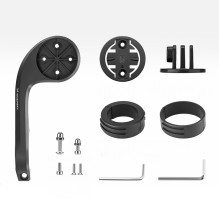 „Wozinsky WUG-01B“ dviračio laikiklis „Garmin“ kompiuteriui, vairui, kamerai, lempai – juodas