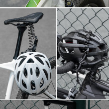 Wozinsky WBN-01R bicycle lock for a bicycle helmet, waterproof, 4-digit combination - black