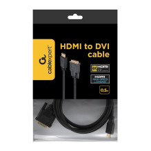 HDMI–DVI jungtis 1,8 m / birių matmenų CC-HDMI-DVI-6 GEMBIRD HDMI–DVI jungtis 1,8 m / birių matmenų CC-HDMI-DVI-6 GEMBIRD