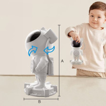 „Hawk HW-STAR01“ astronauto žvaigždžių projektorius su garsiakalbiu