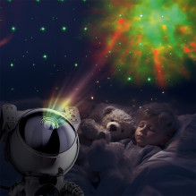 Hawk HW-STAR02 Astronaut Star Projector with Clock Ghrome Edition