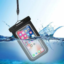 Wozinsky WWE-01 waterproof case with PVC armband - black