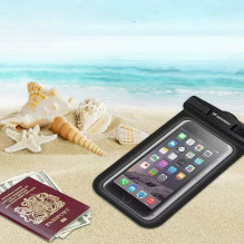 Wozinsky WWE-01 vandeniui atsparus dėklas su PVC juostele - juodas