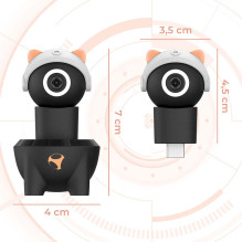 „Subsonic Playcam 1080 2in1 HD“ mini kamera, skirta „Nintendo Switch 2“, raudona „Subsonic Playcam 1080 2in1 HD“ mini kamera, skirta „Nintendo Switch 2“, raudona