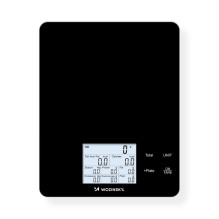 Wozinsky WIK-10 Smart Kitchen Scale with Digital Display, Bluetooth App - Black