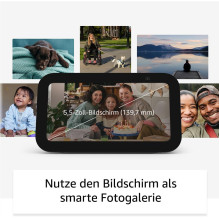 „Amazon Echo Show 5“ (3 kartos) baltas su „ALEXA“