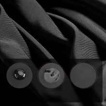 Wozinsky WKM-02B Balaclava Face Mask Motorcycle Bicycle Balaclava with Glasses Holes - Black