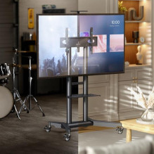 TV SET ACC MOBILE STAND / 32-75" / BLACK TS1571-B ONKRON TV SET ACC MOBILE STAND / 32-75" / BLACK TS1571-B ONKRON