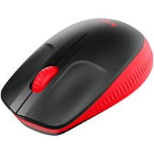 LOGITECH M190 belaidė pelė – RAUDONA