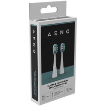 AENO Replacement toothbrush heads, White, Dupont bristles, 2pcs in set (for ADB0001S / ADB0002S)