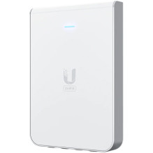 UniFi6 In-Wall. Wall-mounted WiFi 6 access point with a built-in PoE switch.