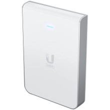 UniFi6 In-Wall. Wall-mounted WiFi 6 access point with a built-in PoE switch.