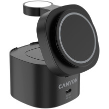 „Canyon 4 in 1“ belaidis įkrovimo stovas, maks. 30 W, dydis: 70 x 70 x 70,3 mm, svoris: 414 g, su 65 W įkrovikliu ir 1 m