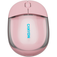 CANYON mouse OnClick 24 BT / Wireless Transparent / Pink