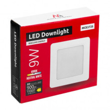 Maclean SLIM, 9W, Neutral White 4000K, 120*120*26mm, 900lm, MCE373 S