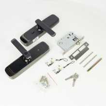 Smart Yala PNI SafeHome PTY101L, left, fingerprint access, code, card, key, Tuya Smart mobile application