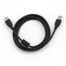 AmberIn USB 2.0 cable M / F 1.8m Black