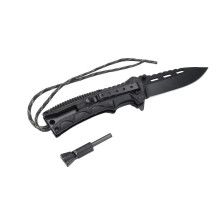 Survival Knife - Fire Starter, Black