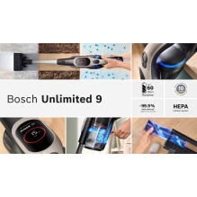 Bosch BCS931GAC stick vacuum / electric broom Battery Dry HEPA Bagless 0.4 L Graphite 3 Ah