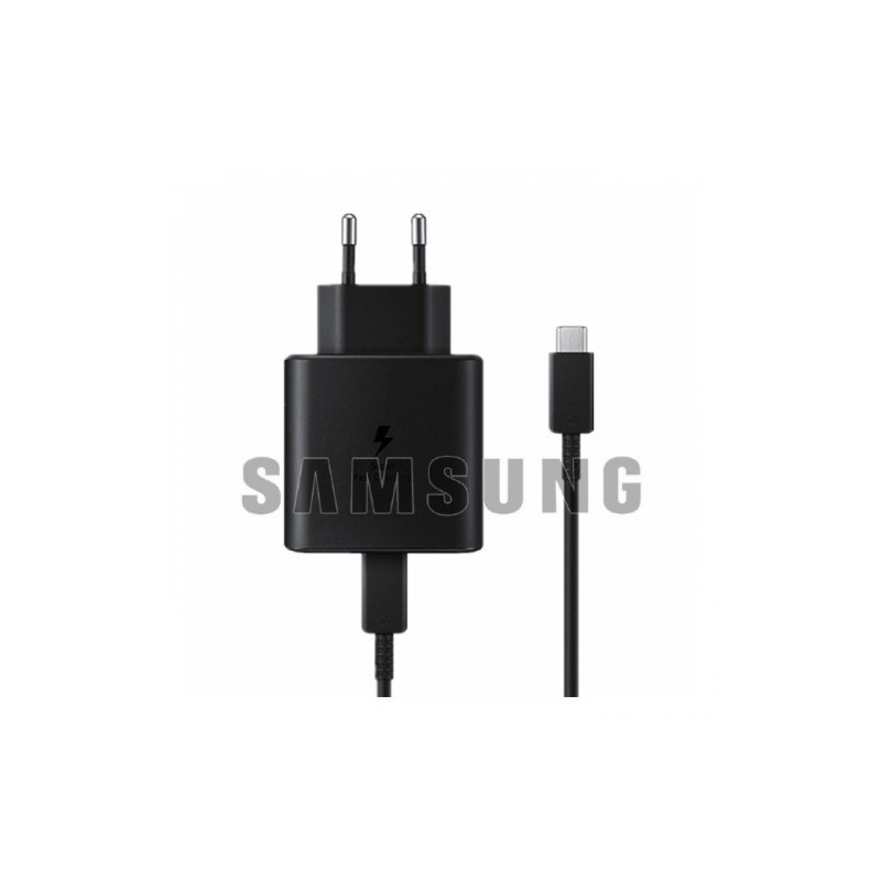 Įkroviklis Samsung EP-TA845 juodas 45W (No Package) + Type-C laidas / 100% Genuine /