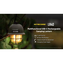 NITECORE L (Lantern) serijos žibintuvėlis LR40
