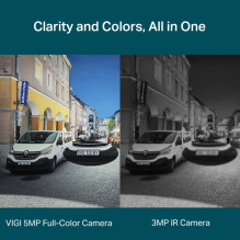TP-LINK VIGI 5MP spalvota kupolinė tinklo kamera, 2,8 mm