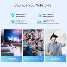 TP-LINK AXE5400 trijų dažnių „Mesh Wi-Fi 6E“ sistema „Deco XE75 Pro“, 2 vnt. pakuotėje