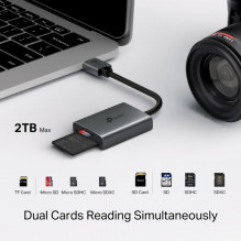 TP-LINK USB 3.0 Type-A to SD microSD 3.0 Card Reader TP-LINK USB 3.0 Type-A to SD microSD 3.0 Card Reader